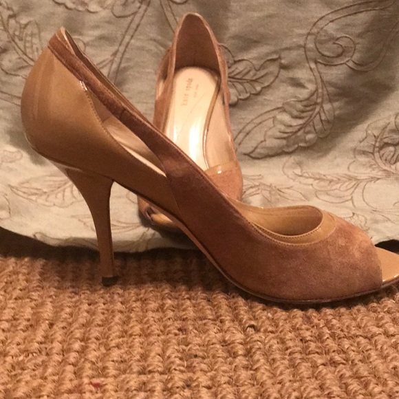 Kate Spade ♠️ Suede/Paten Leather Heels - Picture 4 of 8